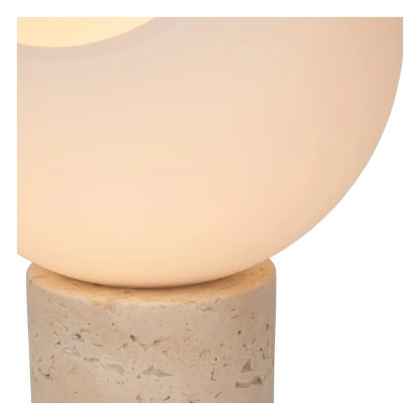 Lucide DAVIN - Table lamp - 1xE27 - Opal - detail 1